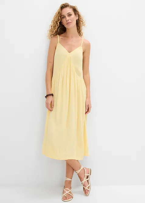 Midikleid aus strukturierter Viskose, bonprix