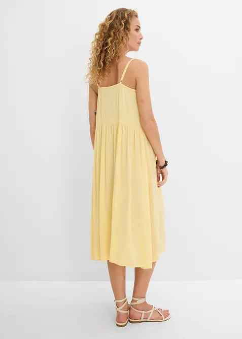 Midikleid aus strukturierter Viskose, bonprix