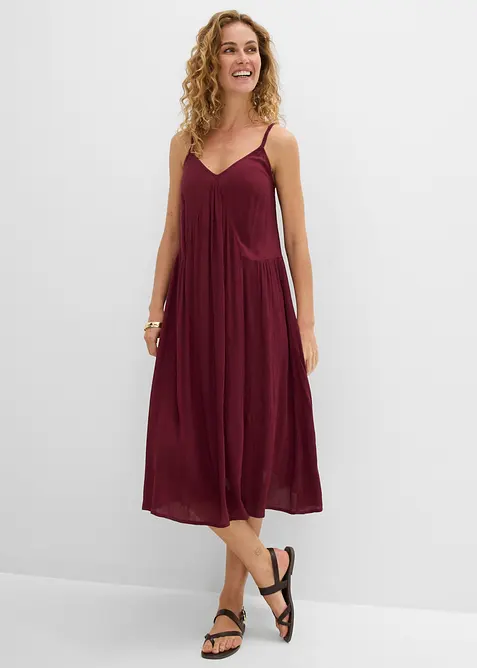 Midikleid aus strukturierter Viskose, bonprix
