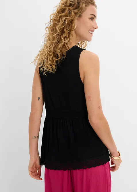 Top &agrave; dentelle, bonprix