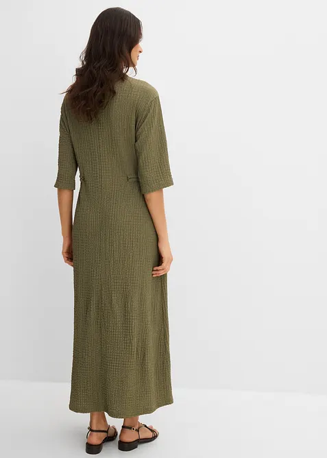 Midikleid aus strukturiertem Material, bonprix
