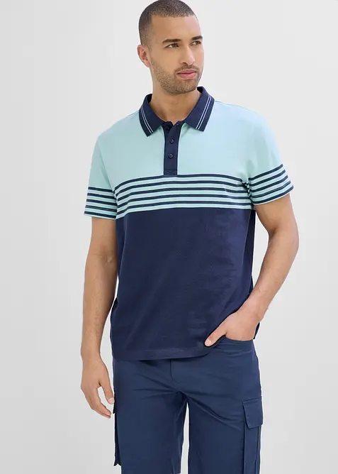 Jersey Poloshirt aus reiner Bio-Baumwolle, bonprix
