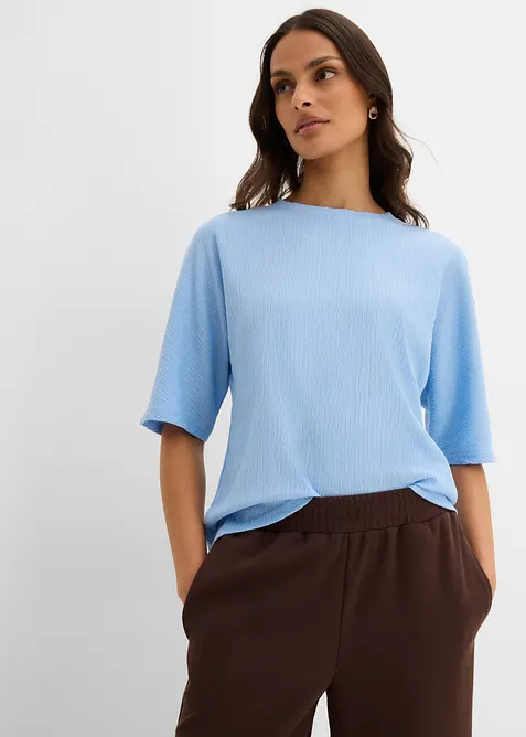 Shirt aus strukturiertem Material, bonprix