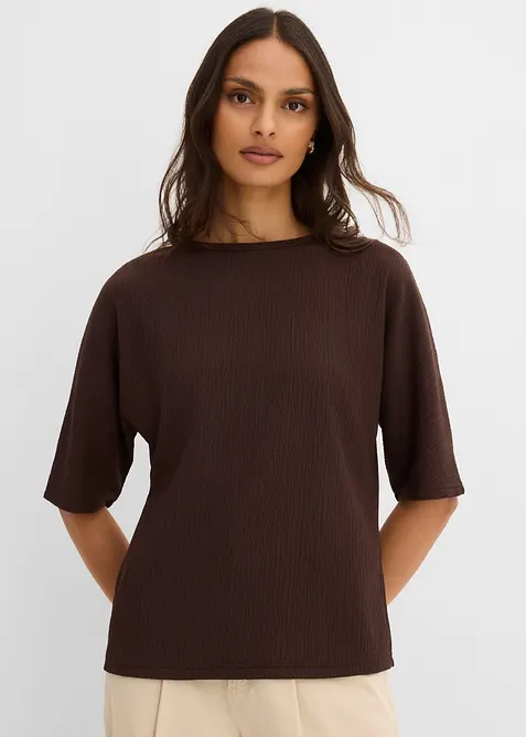 Shirt aus strukturiertem Material, bonprix