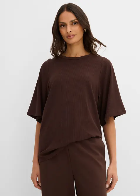 Rippshirt aus Viskose-Mix, bonprix