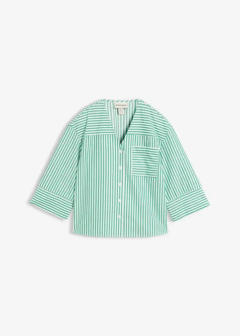 Blouse ray&eacute;e 100% coton, bonprix
