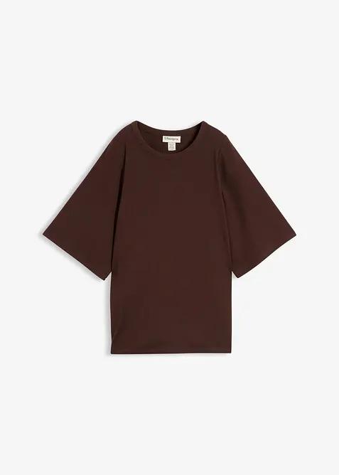 Rippshirt aus Viskose-Mix, bonprix