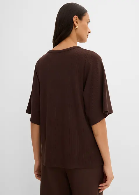 Rippshirt aus Viskose-Mix, bonprix