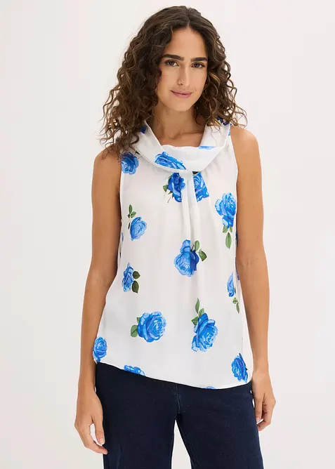Blusentop aus flie&szlig;endem Satin, bonprix