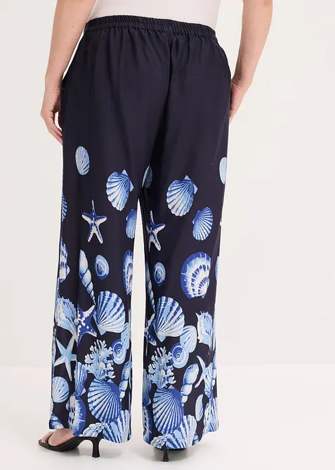 Pantalon palazzo en viscose fluide, bonprix