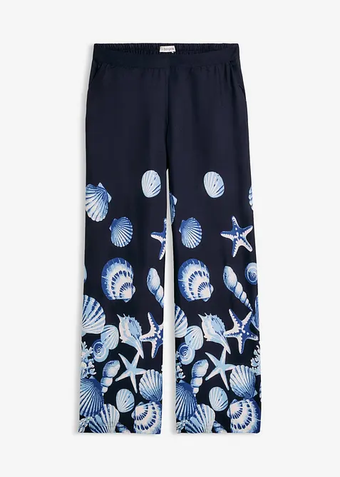 Pantalon palazzo en viscose fluide, bonprix