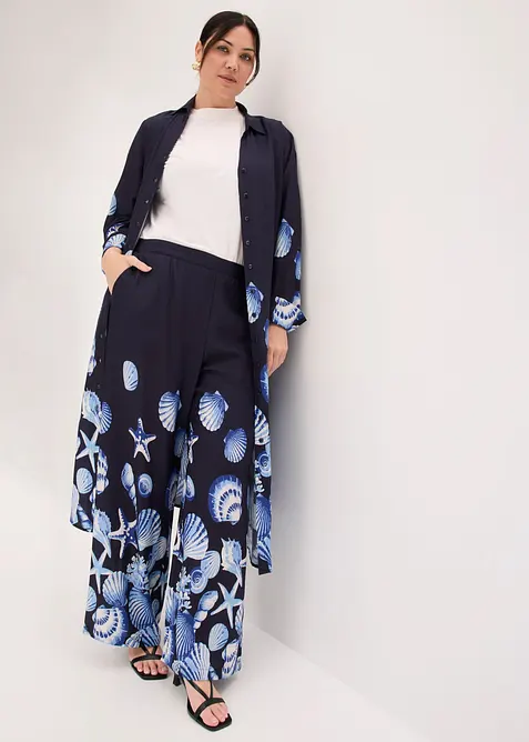 Pantalon palazzo en viscose fluide, bonprix