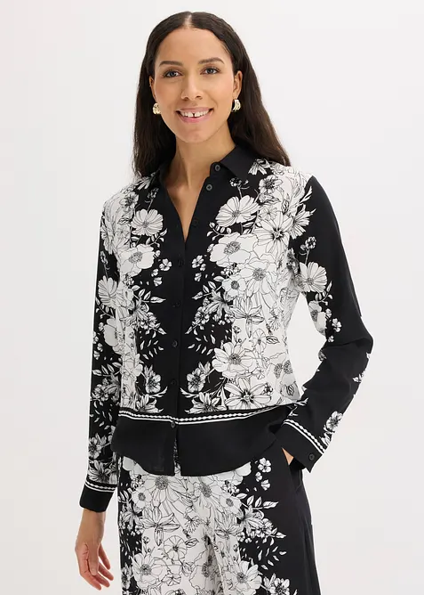 Bluse aus flie&szlig;ender Viskose, bonprix