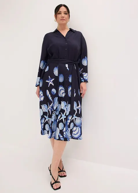 Robe chemise en viscose fluide, bonprix