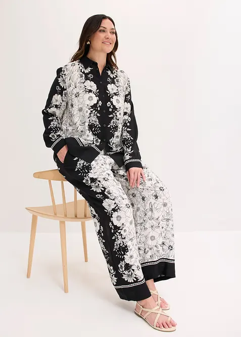 Bluse aus flie&szlig;ender Viskose, bonprix