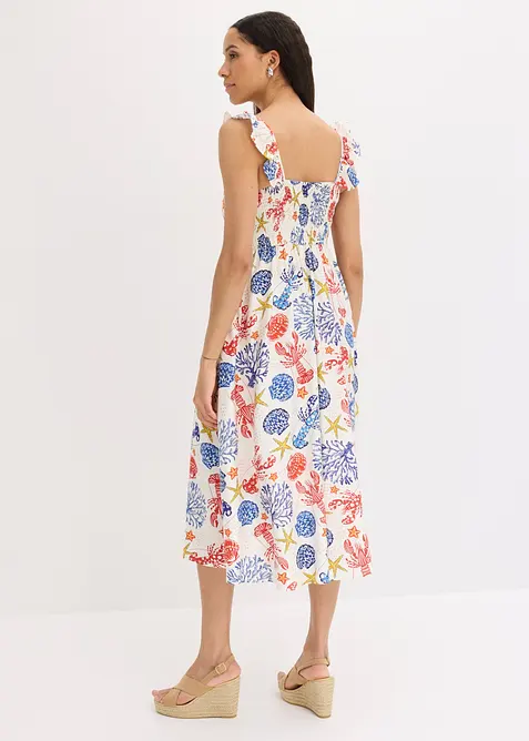 Midikleid aus feinem Viskose-Mix, bonprix