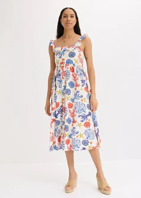 Midikleid aus feinem Viskose-Mix, bonprix