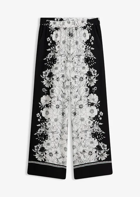 Pantalon palazzo en viscose fluide, bonprix