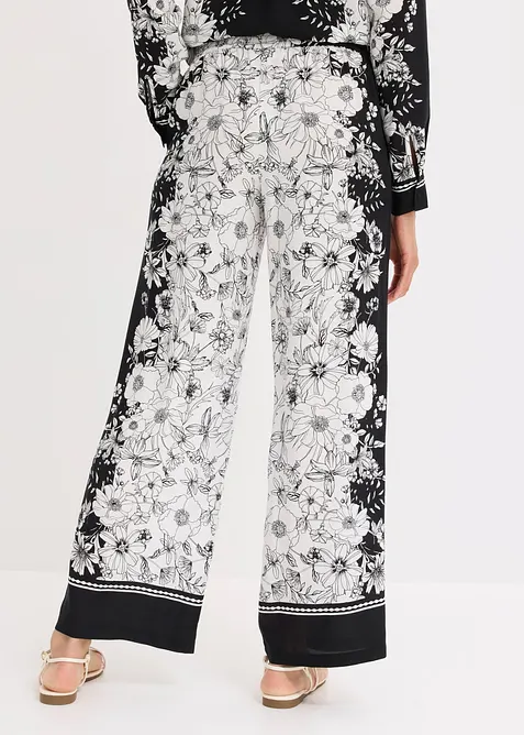 Pantalon palazzo en viscose fluide, bonprix