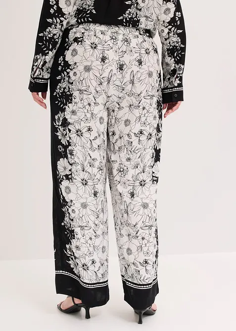 Pantalon palazzo en viscose fluide, bonprix