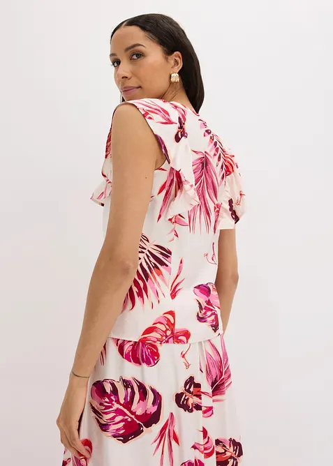 Blouse fluide en viscose m&eacute;lang&eacute;e, bonprix