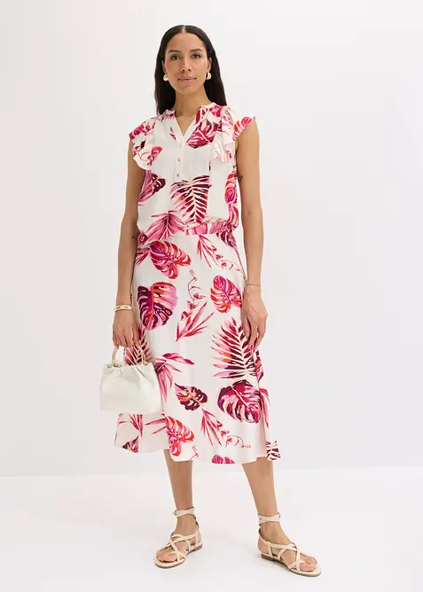 Blouse fluide en viscose m&eacute;lang&eacute;e, bonprix
