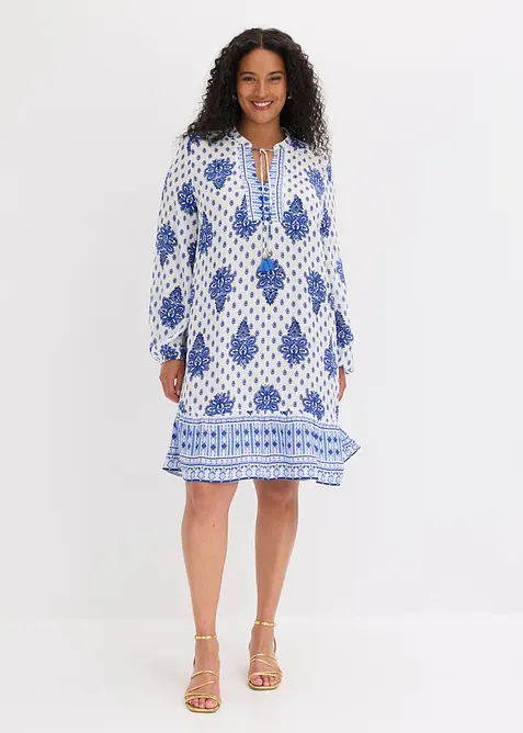 Tunika-Kleid aus  strukturierter Viskose, bonprix