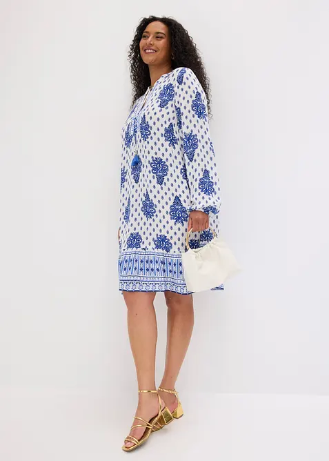 Tunika-Kleid aus  strukturierter Viskose, bonprix