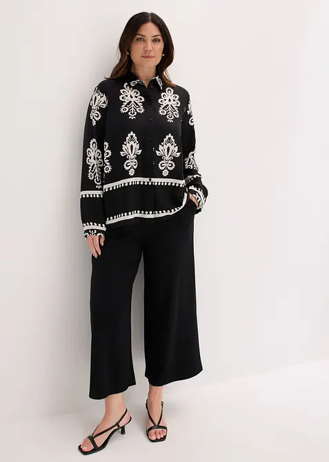 Bluse aus flie&szlig;ender Viskose, bonprix