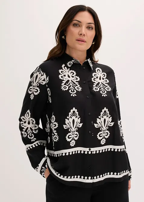 Bluse aus flie&szlig;ender Viskose, bonprix