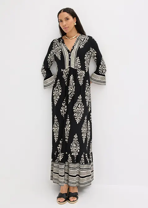 Robe tunique douce en viscose extensible, bonprix