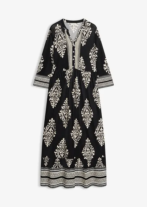 Robe tunique douce en viscose extensible, bonprix