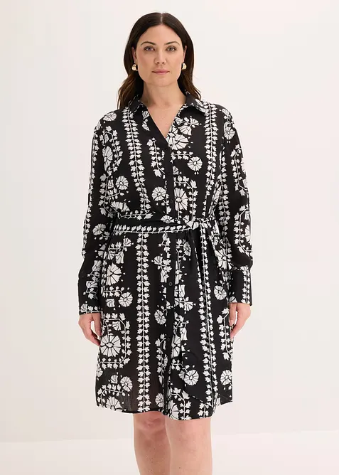 Robe chemise imprim&eacute;e, bonprix