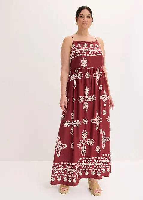 Robe &agrave; bretelles en viscose fluide, bonprix