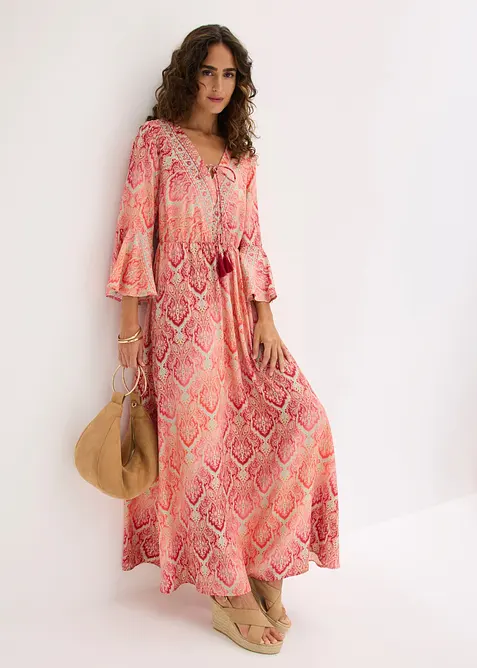 Maxikleid aus flie&szlig;ender Viskose, bonprix