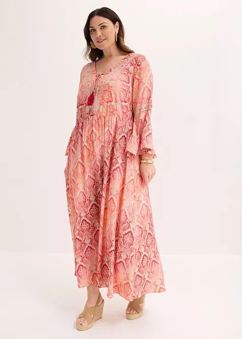 Maxikleid aus flie&szlig;ender Viskose, bonprix