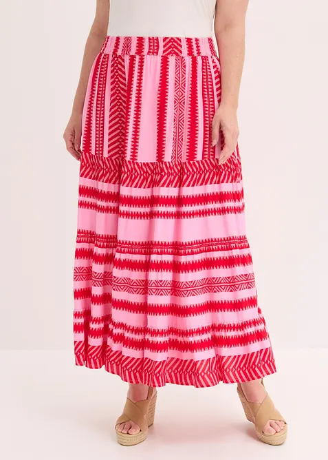 Jupe longue et fluide en viscose, bonprix