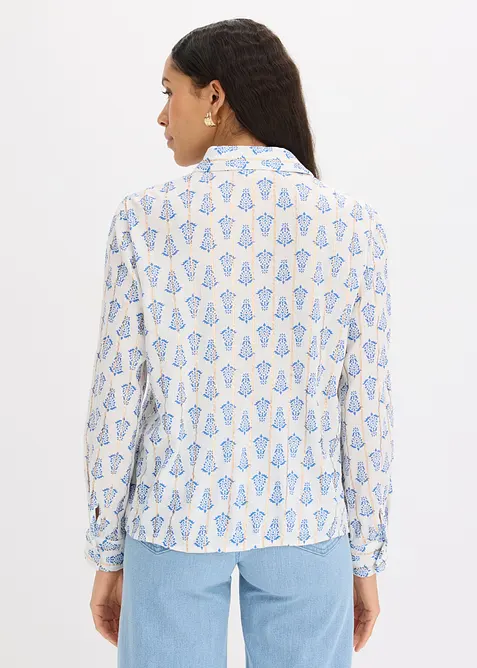 Chemisier en viscose textur&eacute;e avec fil brillant, bonprix