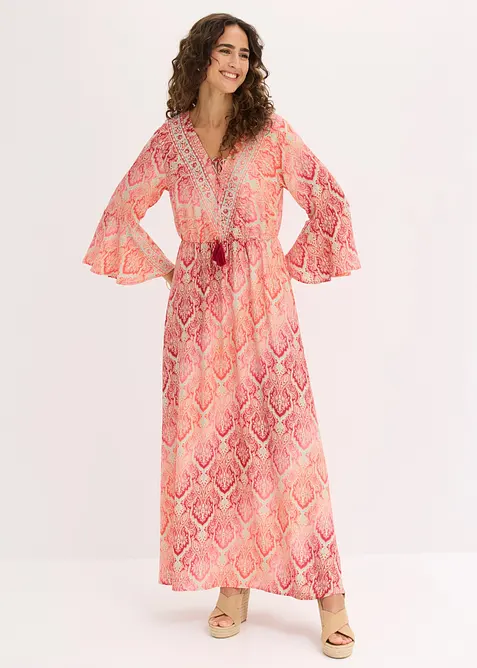 Maxikleid aus flie&szlig;ender Viskose, bonprix