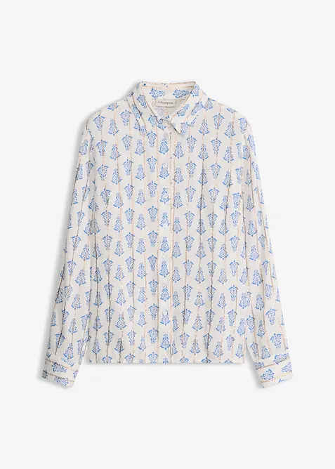 Chemisier en viscose textur&eacute;e avec fil brillant, bonprix