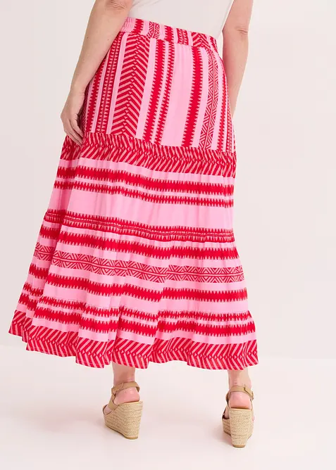 Jupe longue et fluide en viscose, bonprix