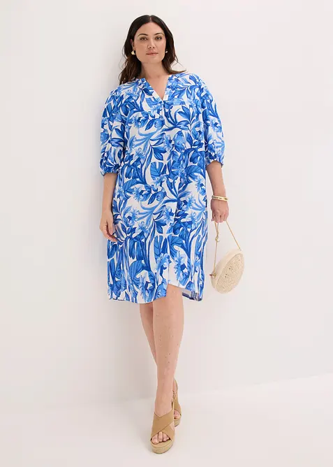 Robe-tunique l&eacute;g&egrave;re en viscose m&eacute;lang&eacute;e, bonprix