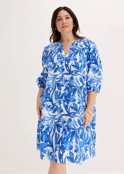 Robe-tunique l&eacute;g&egrave;re en viscose m&eacute;lang&eacute;e, bonprix