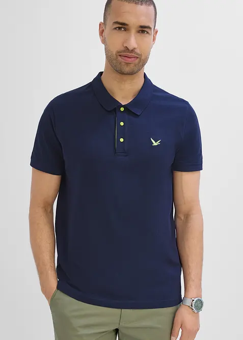 Piqu&eacute;-Poloshirt aus reiner Bio-Baumwolle, bonprix
