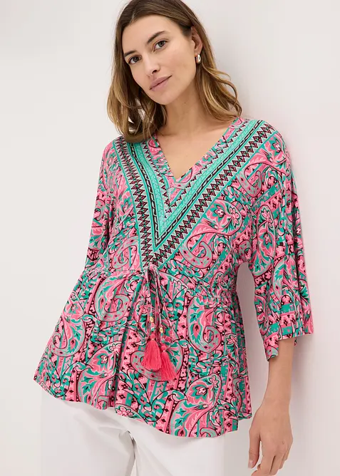 Tunika-Shirt aus softem Viskose-Mix, bonprix