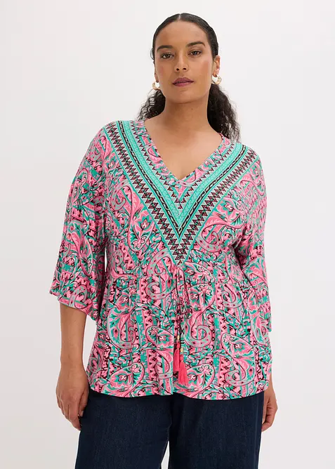Tunika-Shirt aus softem Viskose-Mix, bonprix