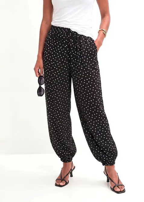 Pantalon ballon en viscose fluide, bonprix