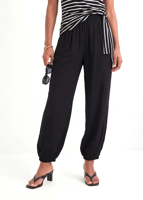 Pantalon ballon en viscose fluide, bonprix