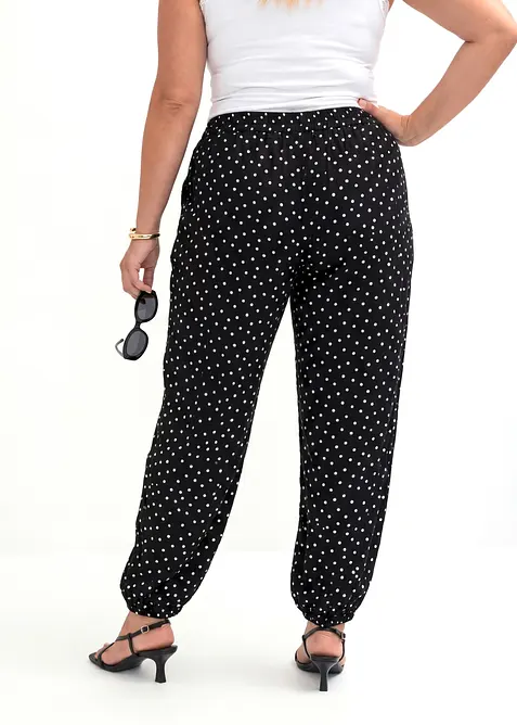 Pantalon ballon en viscose fluide, bonprix