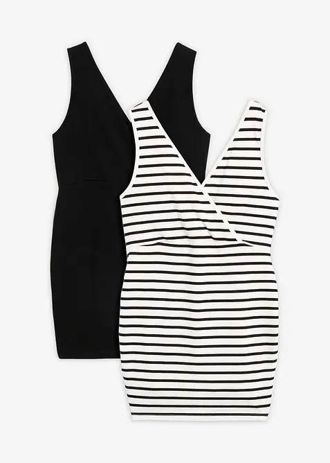 Lot de 2 tops de grossesse et d&rsquo;allaitement, bonprix